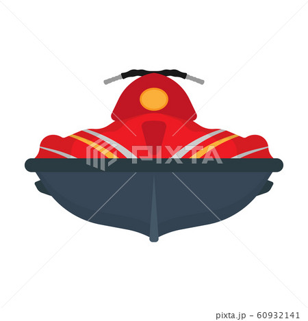 Water scooter front view vector icon sea element. 60932141