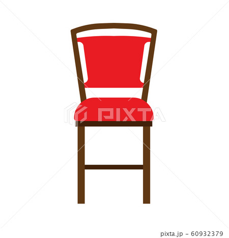 Wooden chair front view vector icon furniture. Wooden chair front view vector icon furniture. 60932379