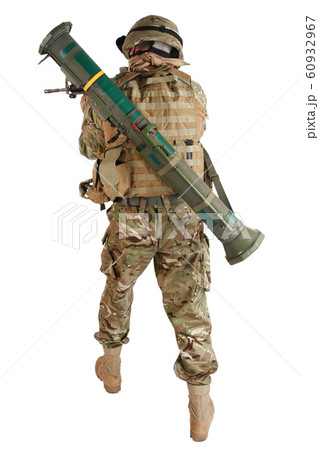 rifle shooting - soldier with assault rifle 60932967