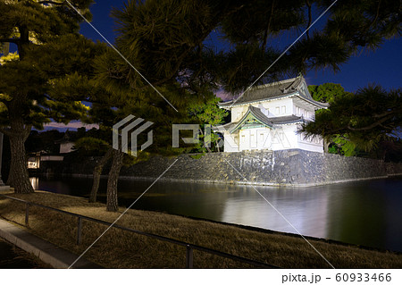 皇居　 巽櫓　ライトアップ 60933466