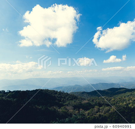 Daytime mountain clear sky  Mountain landscape 60940991
