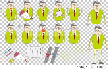 卒業式の男性教師パターン 卒業式の男性教師パターン 60944818