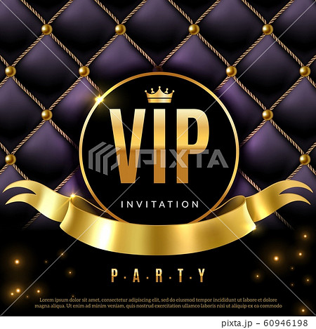 VIP. Luxury invitation coupon certificate with... - Stock Illustration  [60946198] - PIXTA