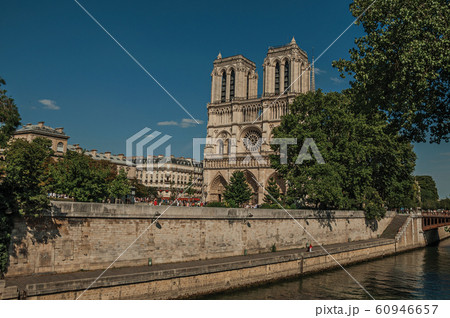 Seine River and Notre-Dame Cathedral in Paris Seine River and Notre-Dame Cathedral in Paris 60946657