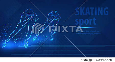 Short track skating sport speed ice skating race 60947776