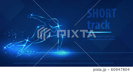 Short track skating sport speed ice skating race Short track skating sport speed ice skating race 60947804