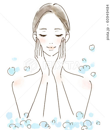 泡風呂 ジャグジー バスタイム マッサージ 美容に気遣う女性 水彩風の人物イラストのイラスト素材 60949484 Pixta