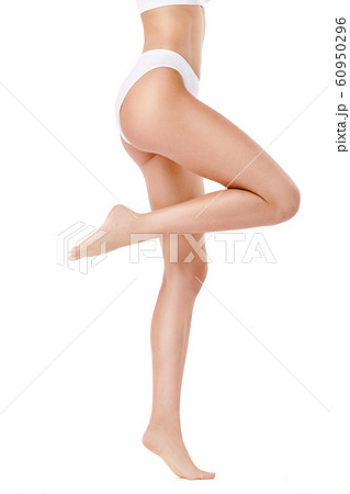Beautiful Long Slim Female Legs Isolated On White Background Stock Photo,  Picture and Royalty Free Image. Image 46949484.