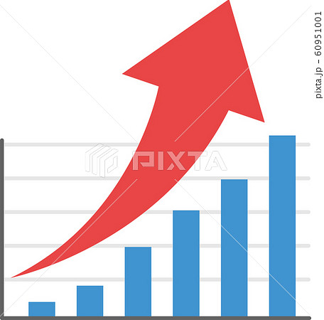 イラスト素材 企業 業績 財政状態 株価 UP 日経 NYダウ イラスト素材 企業 業績 財政状態 株価 UP 日経 NYダウ 60951001
