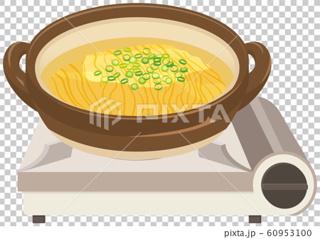 鍋 〆 中華麺のイラスト素材