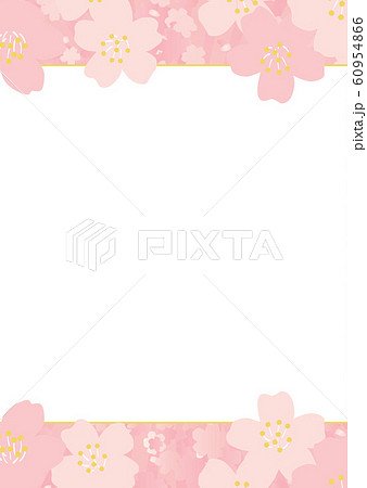 春 桜 花 イラスト カード ポスター チラシ 背景のイラスト素材