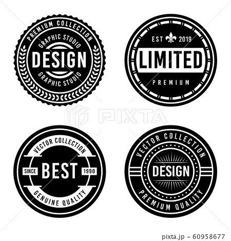 Premium Vintage Badge Design Set 60958677