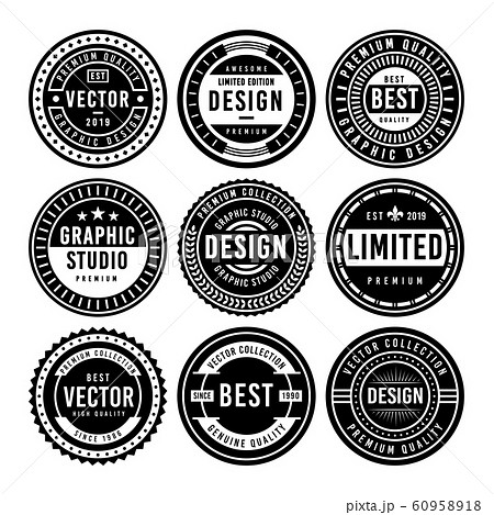 Premium Vintage Badge Design Set Premium Vintage Badge Design Set 60958918