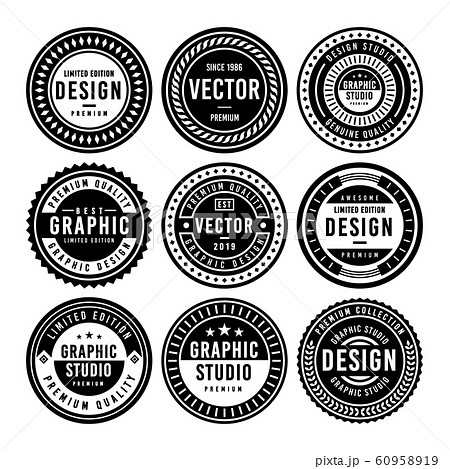 Premium Vintage Badge Design Set 60958919