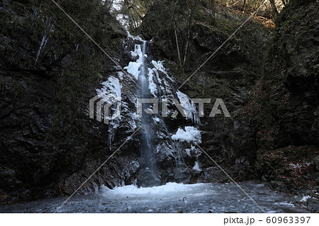 冬の払沢の滝 60963397