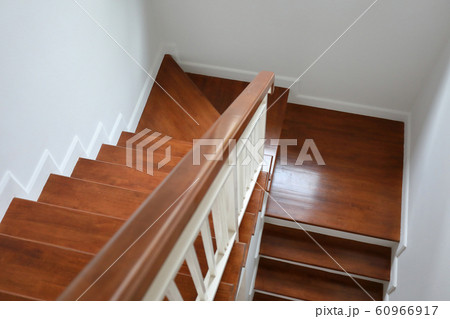 brown wooden stair interior decorated modern style brown wooden stair interior decorated modern style 60966917