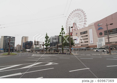 鹿児島中央駅 観覧車の写真素材