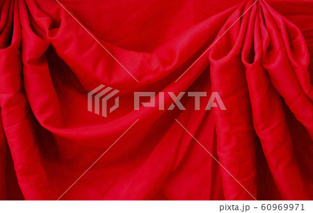 Shine red pearl fabric silk or satin luxury cloth 60969971