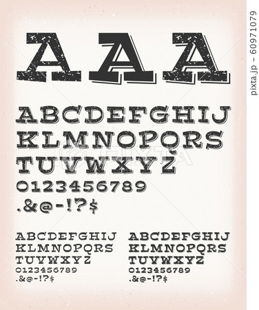 Vintage Grunge And Tattoo Comic ABC Font Vintage Grunge And Tattoo Comic ABC Font 60971079