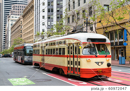 Heritage electric streetcar in San Francisco, 60972047
