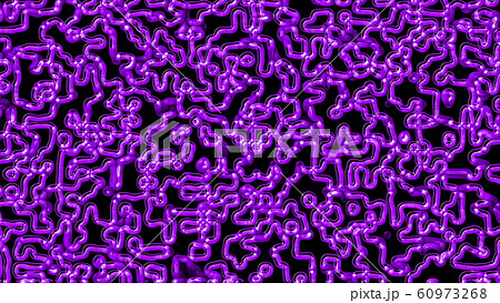 Abstract background of pulsating thin channels. 3D rendering of a maze, computer generated 60973268