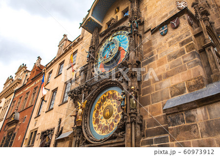 a Famous Prague chimes. Prague Astronomical Clock 60973912