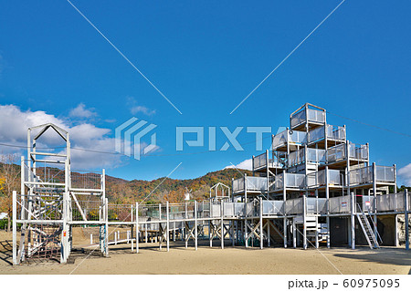 あすたむらんど徳島 遊具 徳島県板野郡板野町那東キビガ谷の写真素材