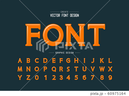 Highlights font and alphabet vector, Idea typeface letter and number design, Graphic text on background 60975164