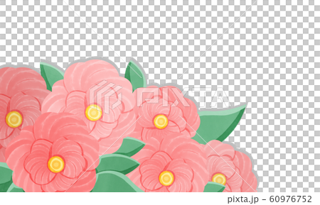 牡丹の花のイメージのイラスト素材