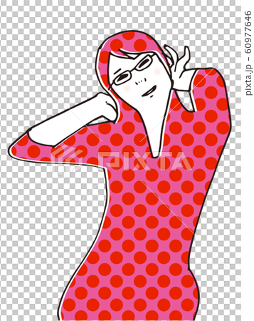 タイツっぽい変なポーズの女子 タイツっぽい変なポーズの女子 60977646