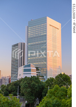 日本の横浜都市景観 横浜市新庁舎などを望む 60977723