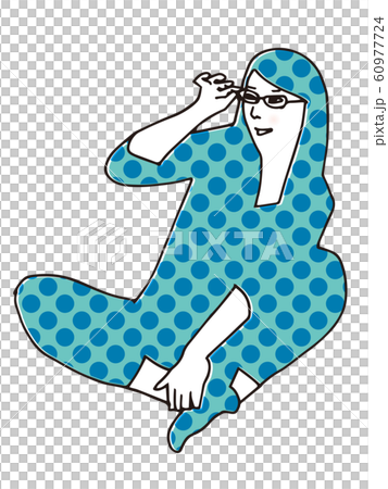 タイツっぽい変なポーズの女子 60977724