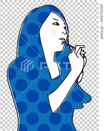 一個女孩在一個緊身姿勢 60978109