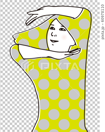 タイツっぽい変なポーズの女子 タイツっぽい変なポーズの女子 60978110