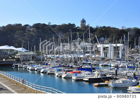 江の島湘南港の江の島ヨットハーバー 江の島湘南港の江の島ヨットハーバー 60980735
