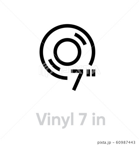 Vinyl Record 7 inch icon 60987443