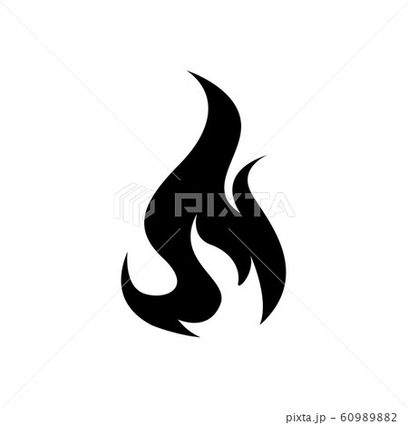 Fire Flame Icon Black Icon Isolated On Whiteのイラスト素材 6098 Fire Flame Icon Black Icon Isolated On Whiteのイラスト素材 6098