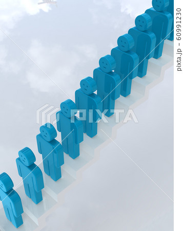 Cgアイコンイラスト階段に並んで順番を待つ人の行列のイラスト素材 Cgアイコンイラスト階段に並んで順番を待つ人の行列のイラスト素材