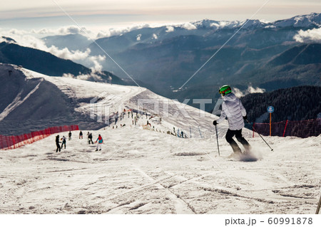 Alpine snowboards winter sports resort snow mountains Alpine snowboards winter sports resort snow mountains 60991878