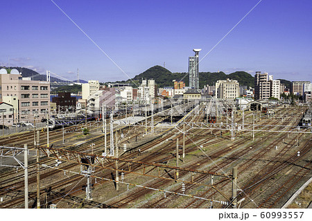 門司港レトロ　JR門司港駅　関門橋　福岡県北九州市門司区 60993557
