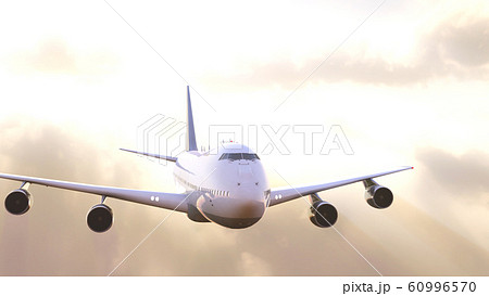 飛行機太陽背景 60996570
