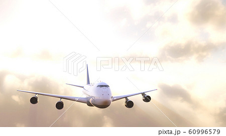 飛行機太陽背景 60996579
