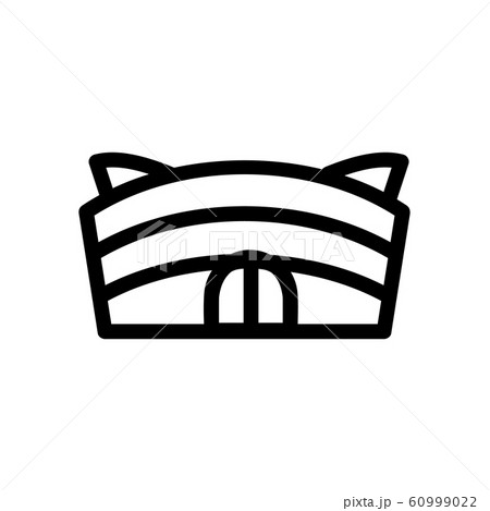 Stadium icon vector. Isolated contour symbol illustration Stadium icon vector. Isolated contour symbol illustration 60999022