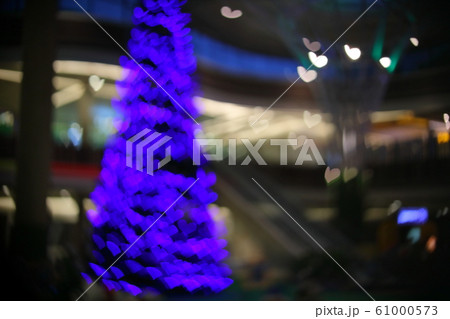 abstract image blur purple heart light of love used for wedding background 61000573