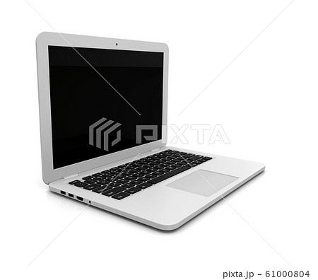 Laptop Computer on White Background 61000804