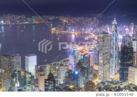香港_ビクトリアピーク夜景 61001546