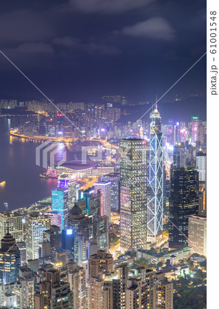 香港_ビクトリアピーク夜景 香港_ビクトリアピーク夜景 61001548