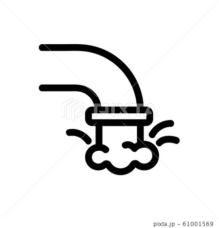 Jet water icon vector. Isolated contour symbol illustration Jet water icon vector. Isolated contour symbol illustration 61001569