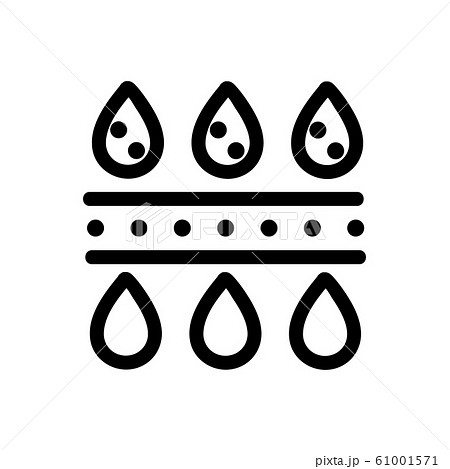Water treatment scheme icon vector. Isolated contour symbol illustration 61001571