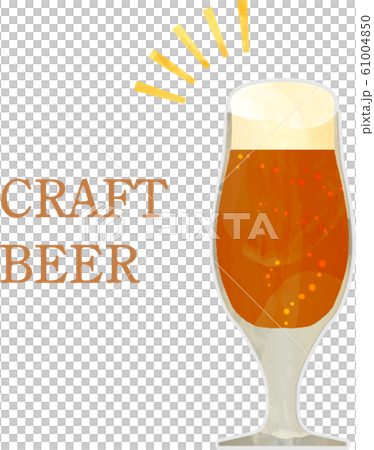 クラフトビール_黒ビール_ご当地ビール_地ビール_グラス_ベクター_イラスト_お酒_アルコール 61004850